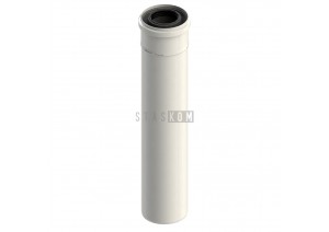 Prodloužení 500mm koax - plast/vnější lak bílý 60/100